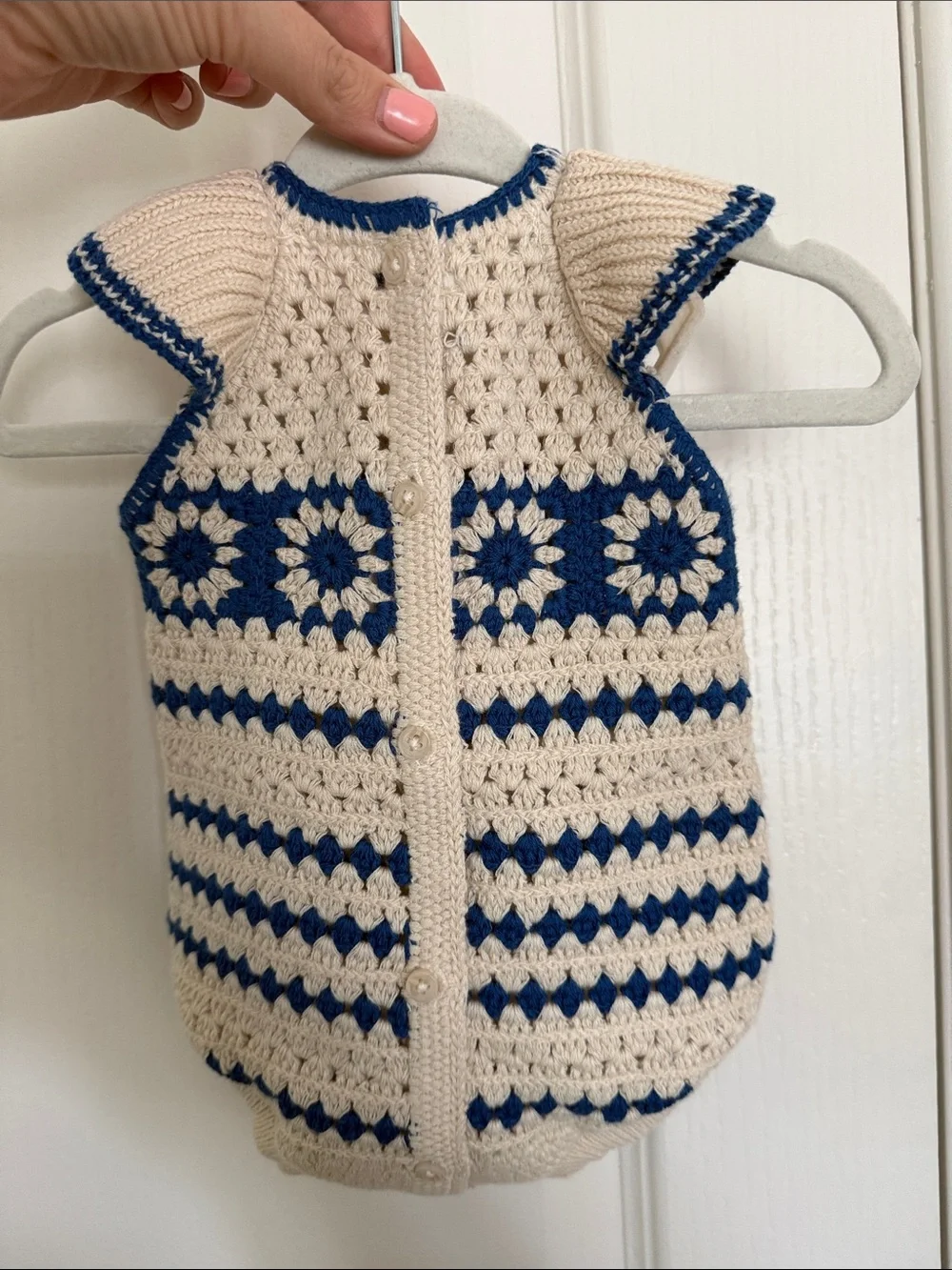 ZARA Floral Crochet One-Piece